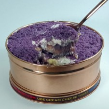 Ube cream cheese torte